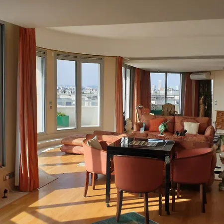 Panoramic View Of Paris Apartment