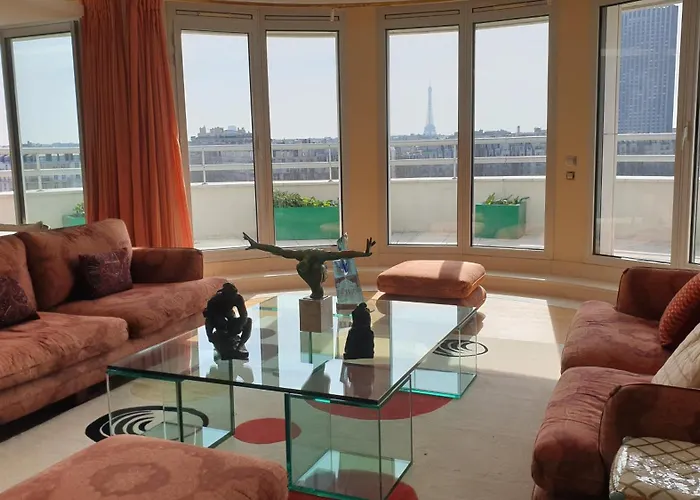 Panoramic View Of Paris Appartement Levallois-Perret